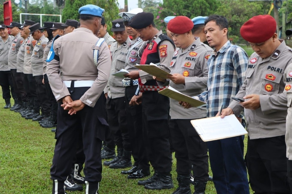 Hari Kelima Siaga Satu, Wakapolres Ogan Ilir Tekankan Kesiapsiagaan Personel dan Doa Bersama