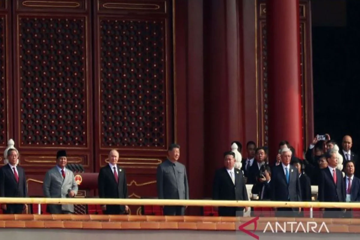 Prabowo Subianto Hadiri Parade Militer China, ini Posisinya