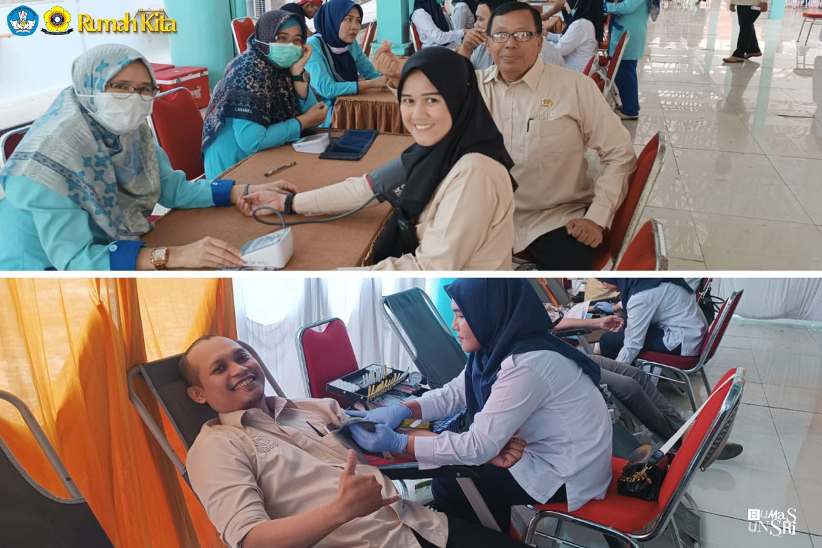 Jelang Ramadan, KSR PMI Unsri Gelar Donor Darah