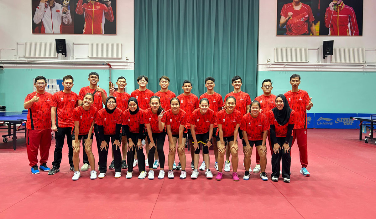 Latihan ke China, Timnas Tenis Meja Indonesia Realistis Target Medali di SEA Games Bangkok 2025