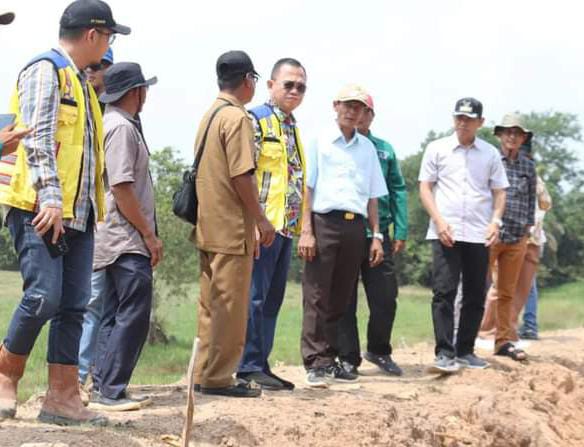 Pemkab Banyuasin Tinjau Pembangunan Ruas Jalan, Hani: Harus Dijaga dan Dipelihara