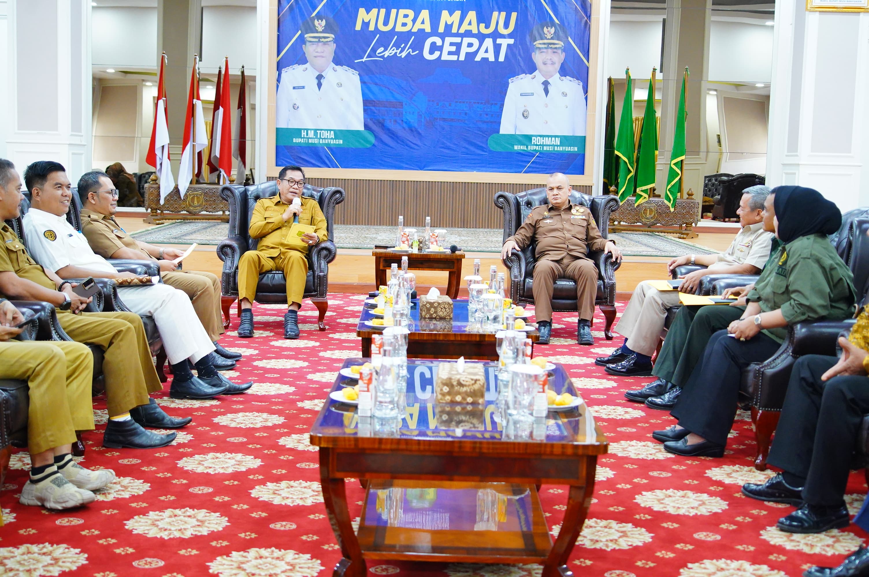 Bupati Muba Terima Audiensi LVRI, Bahas Perhatian bagi Veteran dan Renovasi Tugu Perjuangan 