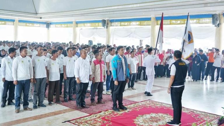 Bupati Panca Lantik Pemuda Tani Nelayan  OKI