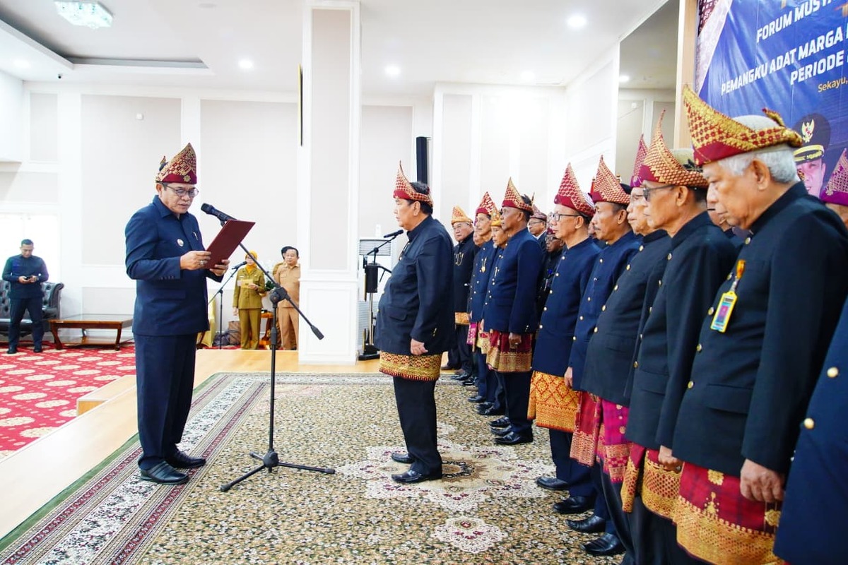 Forum Musyawarah Pembina Adat-Pemangku Adat Marga Muba Dikukuhkan