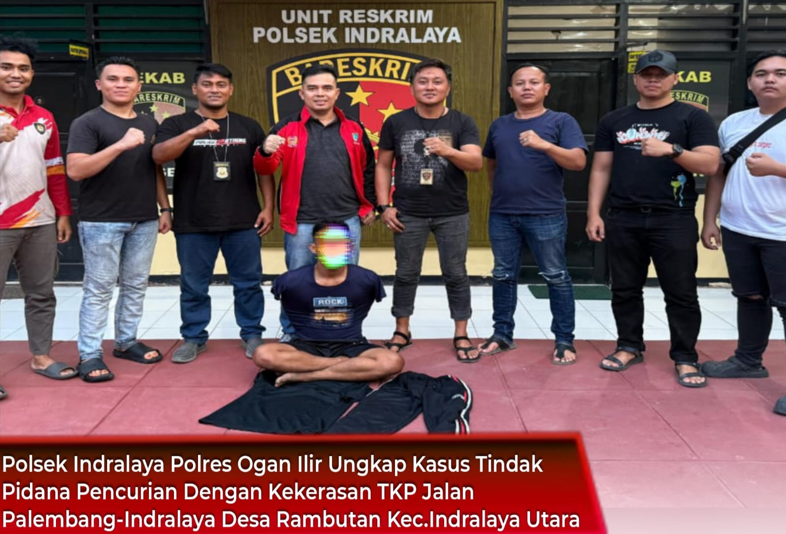 Berpura-Pura Minta Diantar, Tukang Ojek Kena Rampok, Pelaku Berhasil  Ditangkap  Polsek Indralaya  Ogan Ilir