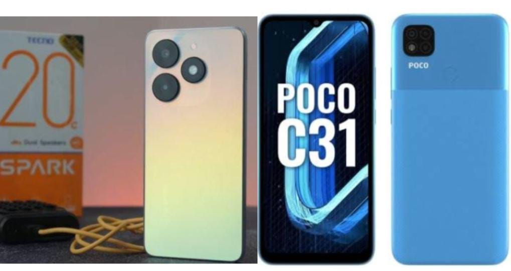 Perbandingan Spesifikasi Tecno Spark 20C Vs POCO C31, Selisih Harga Rp100 Ribu Mending Pilih Mana? 