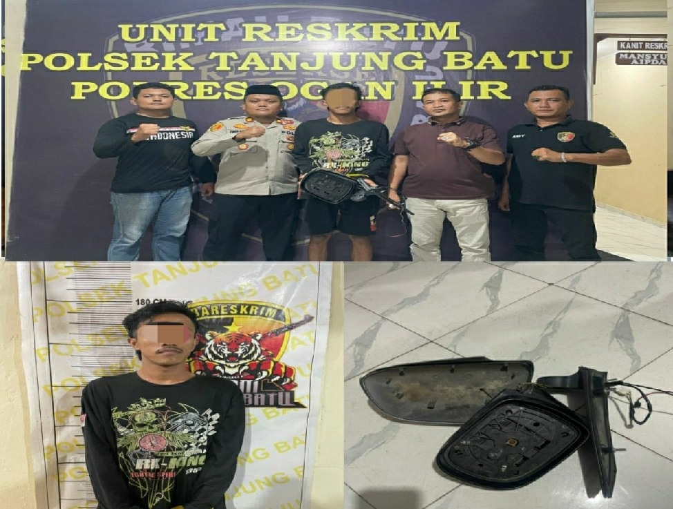 Agung Gumelar Rusak Mobil Warga,  Polsek Tanjung Batu Berhasil Tangkap Pelakunya