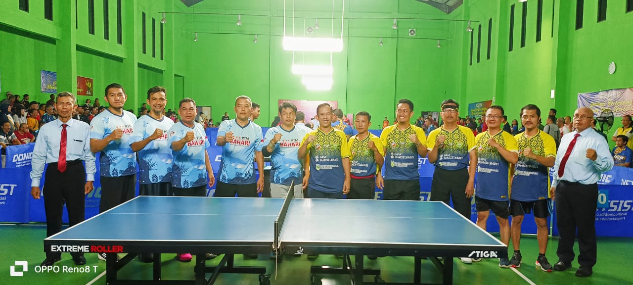 Kalahkan Kemendikbud dan KKP, Tim Tenis Meja Pornas Korpri Sumsel Melangkah ke 16 Besar