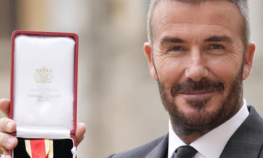 David Beckham Terima Gelar Kebangsawanan dari Raja Inggris, ini Namanya