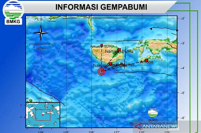 Gempa Guncang Maluku, ini Kekuatannya