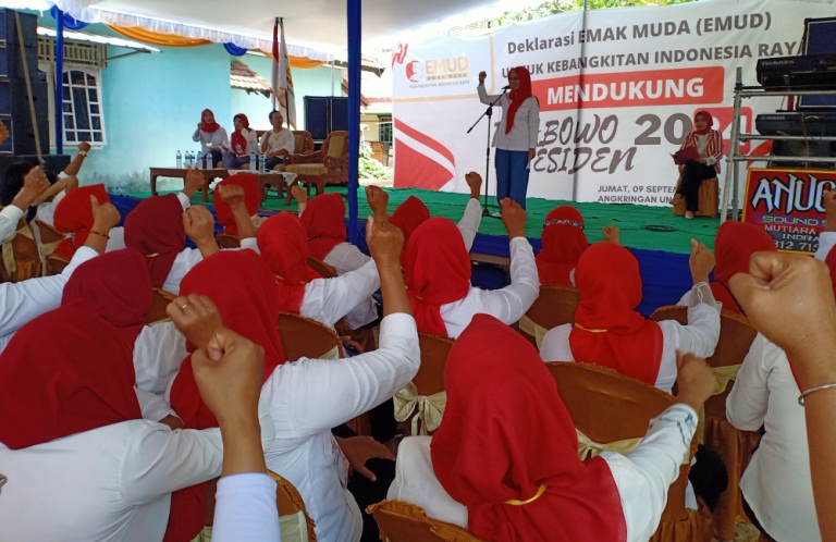 Emak-emak Muda Ogan Ilir, Deklarasi Dukung Prabowo Subianto Presiden 2024