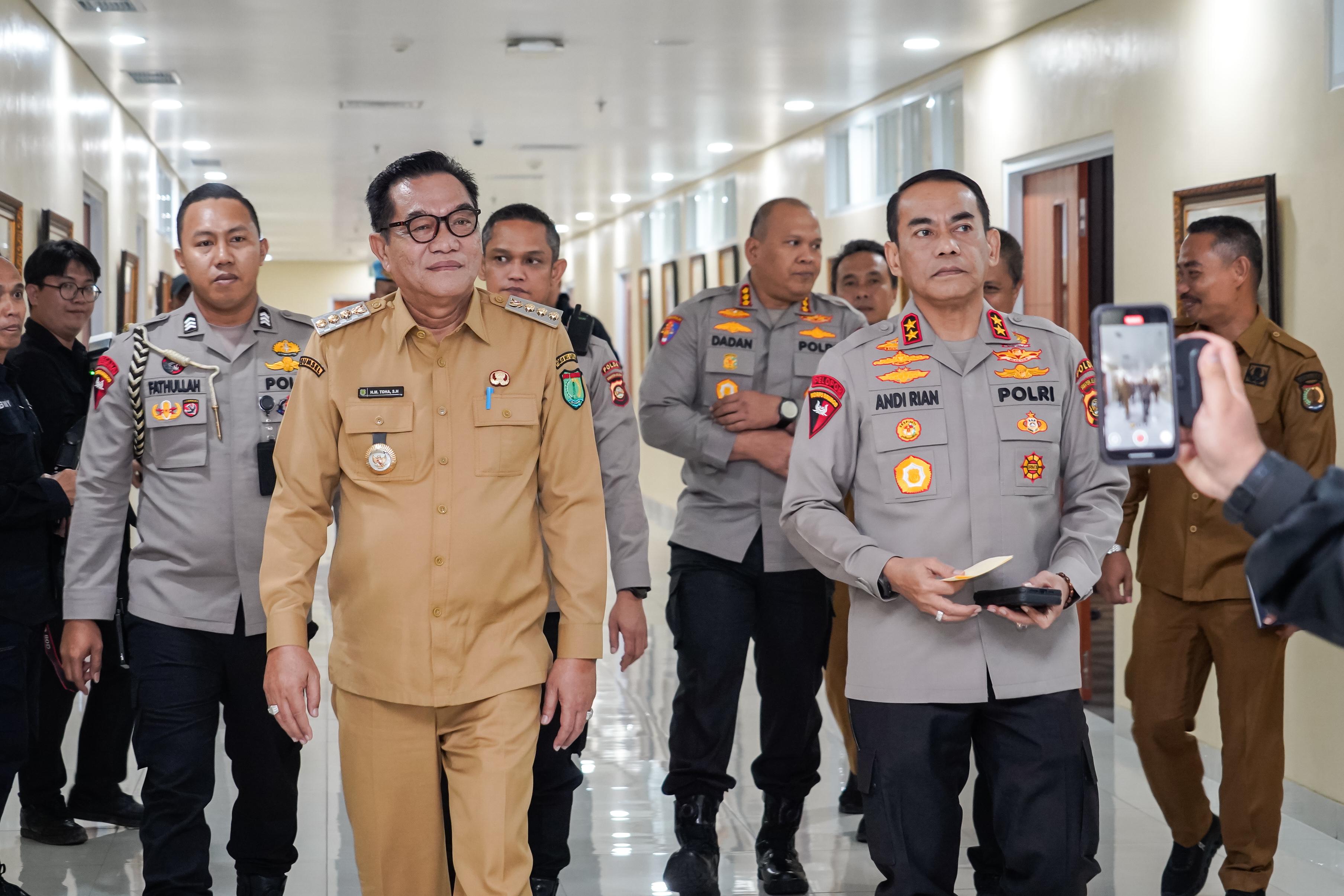 Audiensi ke Kapolda Sumsel, Bupati Muba Bahas Zero Konflik Hingga Karhutla