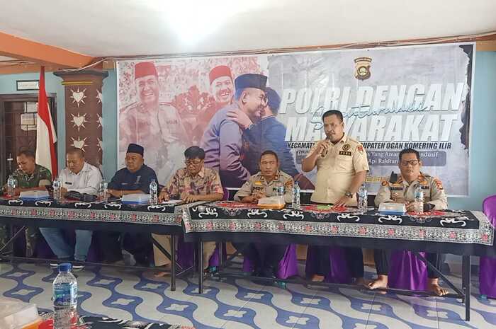 Polres OKI Silaturahmi dengan Elemen Masyarakat, Imbau Pemilu 2024 Damai