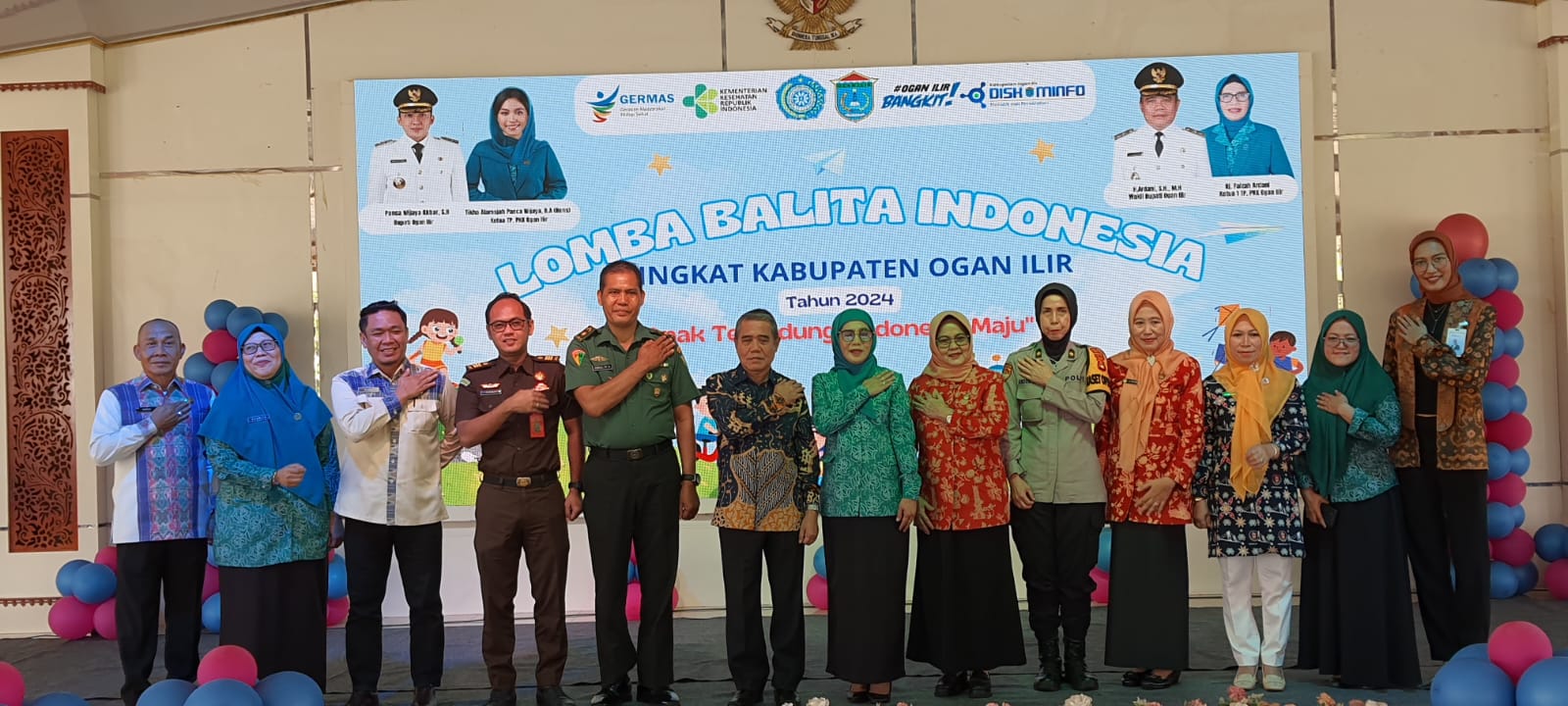 Wabup H Ardani  Buka Lomba Balita Indonesia Tingkat Kabupaten Ogan Ilir Tahun 2024