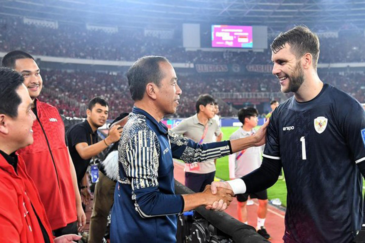 Usai Timnas Tahan Imbang Australia, Jokowi Langsung Hampiri Skuad Garuda 