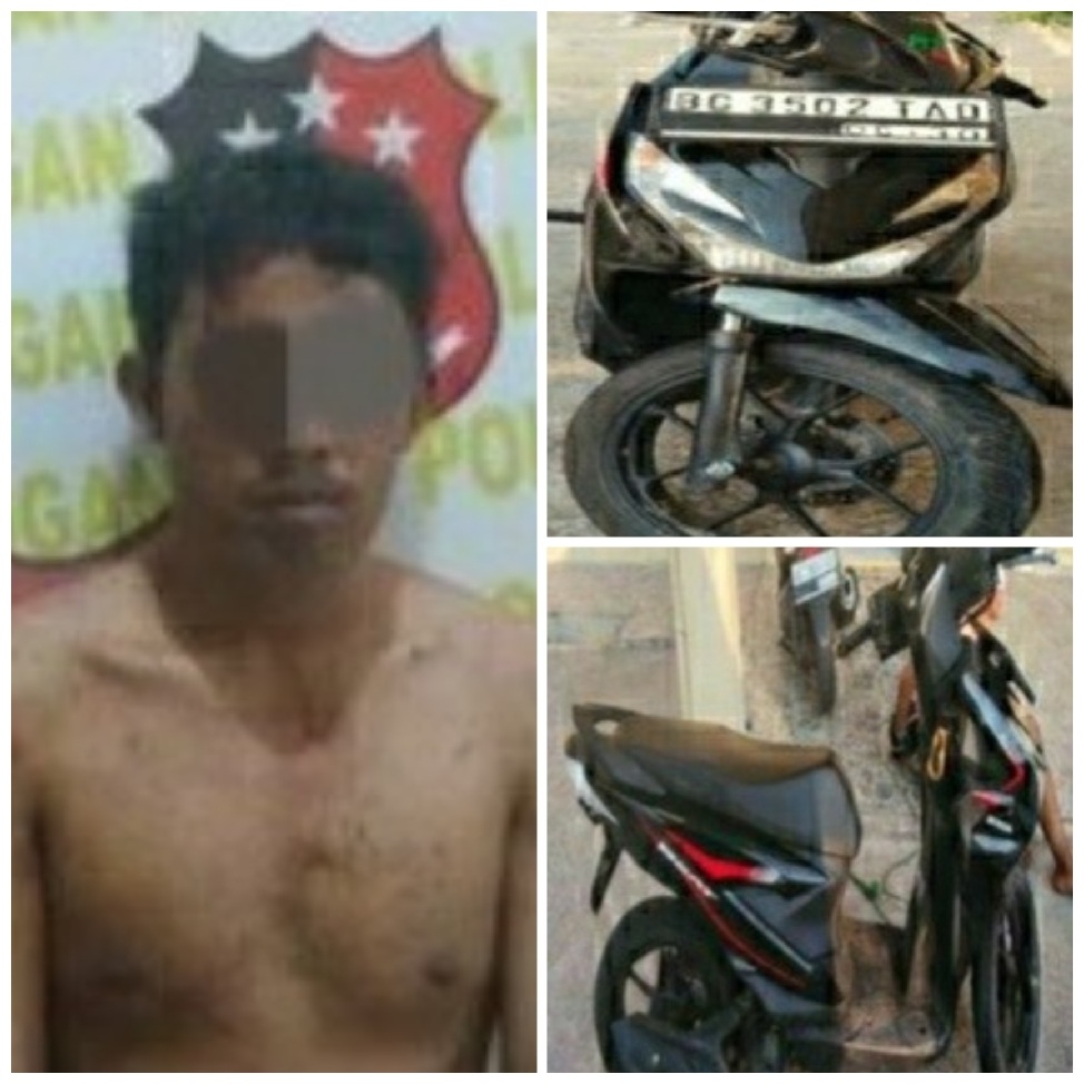 Aksi Jambret Di Atas  Motor Ditangkap  Warga,  Polres Ogan Ilir Buru Pelaku Lainnya