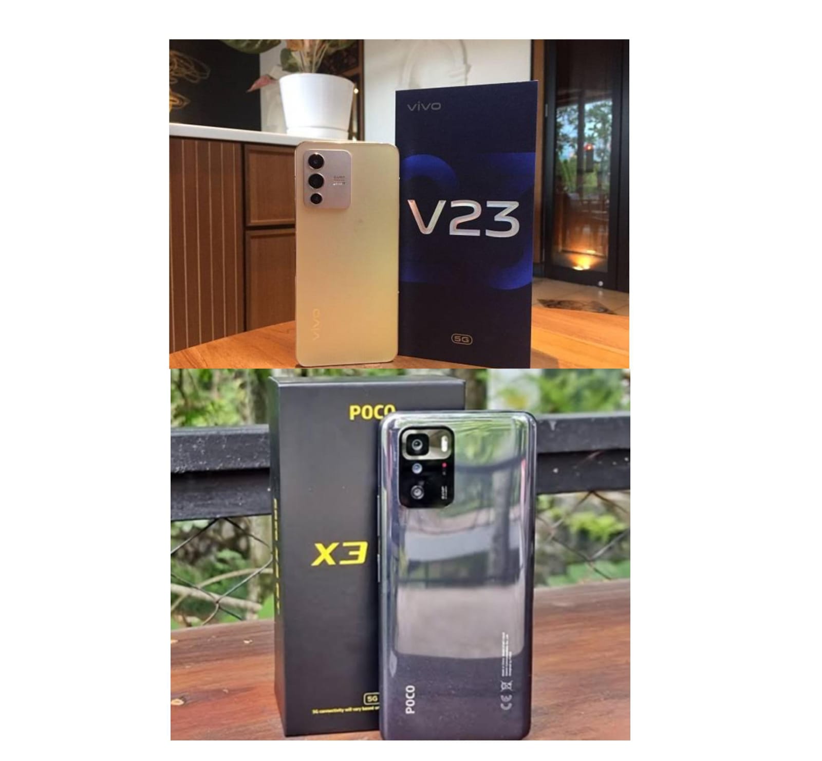 Perbandingan Spesifikasi Vivo V23 5G dengan POCO X3 GT Selisih Harga Rp100 Ribu Pilih Mana?