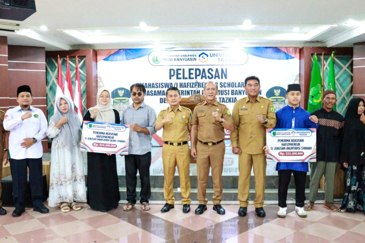 Pemkab Muba Berangkatkan 10 Calon Mahasiswa Progam Hafizpreneur Scholarship Kuliah di Universitas Tazkia