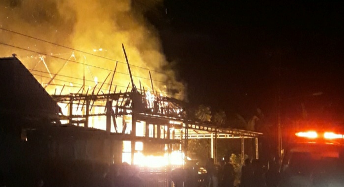 Rumah Purnawirawan TNI di OKI Terbakar