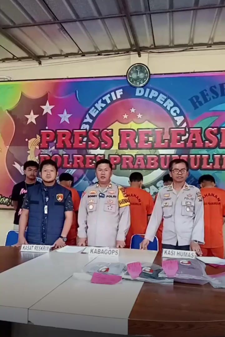 Polres Prabumulih Berhasil Ringkus Gangster Live Saat Tawuran