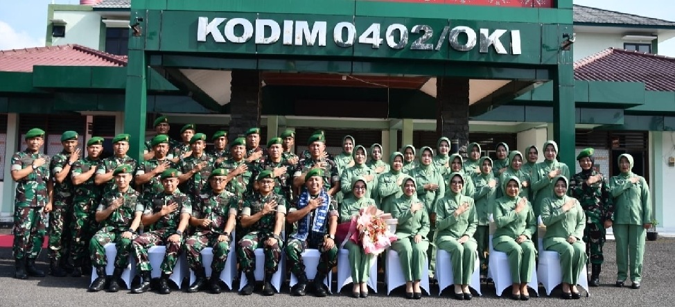 Danrem 044/Gapo Kunjungi Kodim 0402/OKI, Berikan Arahan dan Motivasi kepada Prajurit