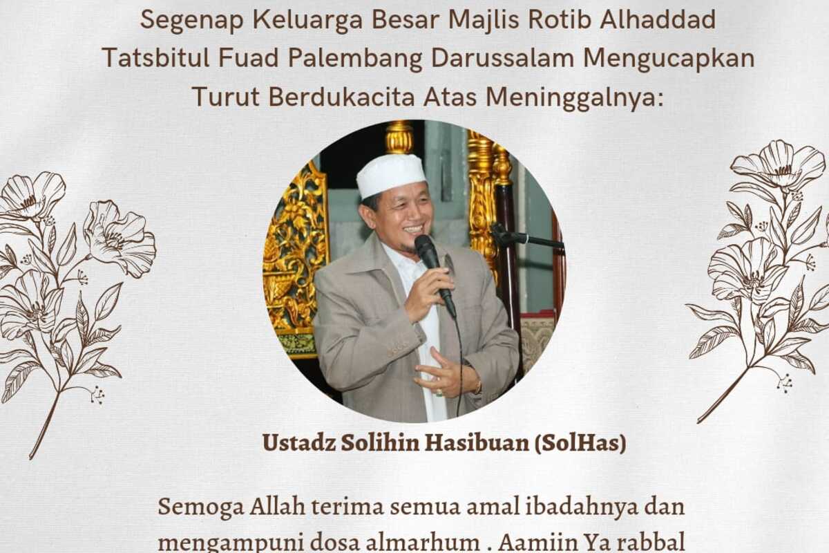 Ustaz Solihin Hasibuan Berpulang