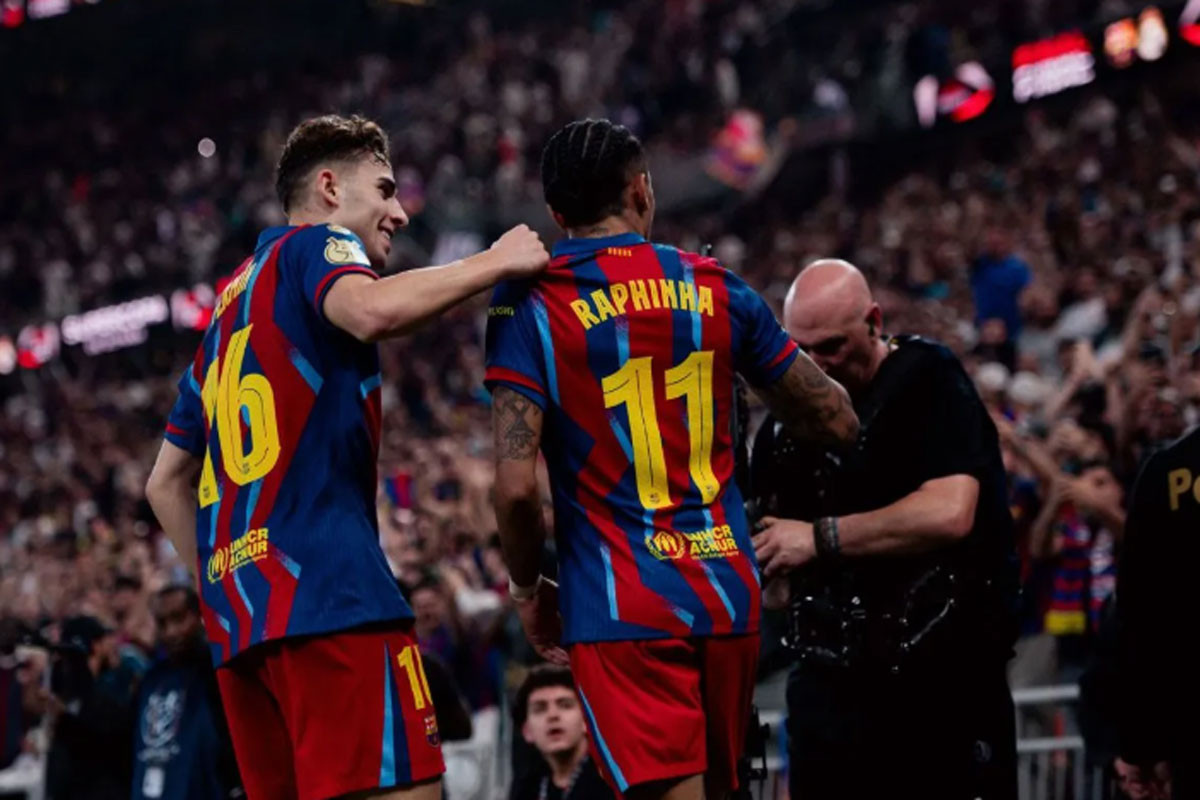 Tumbangkan Real Madrid 3-2, Barcelona Juara Piala Super Spanyol 2026