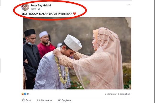 Sepertinya Akun Fake, Rozy Zay Hakiki yang Dituduh Istrinya Norma Risma Selingkuh dengan Ibunya atau Mertua 