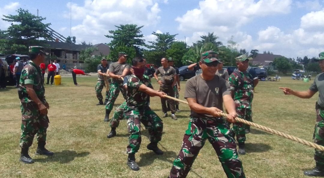 Koramil 402-07 Indralaya Juara 1 lomba Tarik Tambang