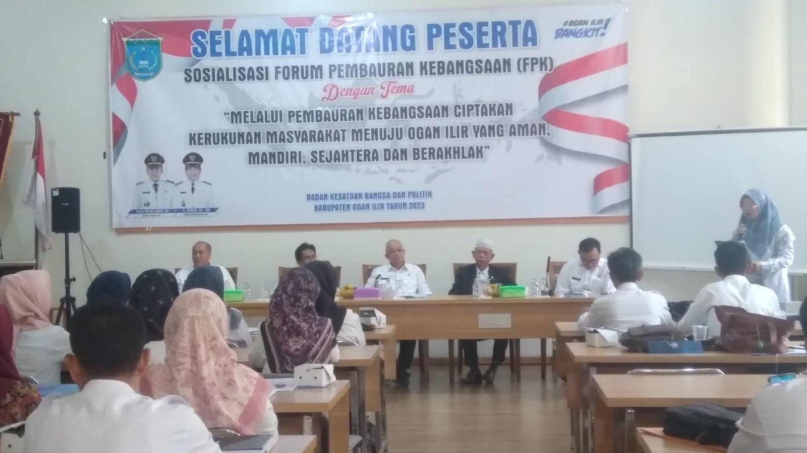 Peran FPK Sangat Penting, Ogan Ilir Rentan Terjadi Gejolak