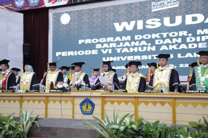 Unila Mewisuda 1.221 Mahasiswa, ini Rinciannya