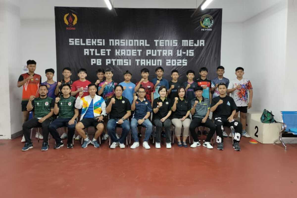 14 Petenis Meja Kadet Putra U-15 Ikuti Seleksi Nasional  