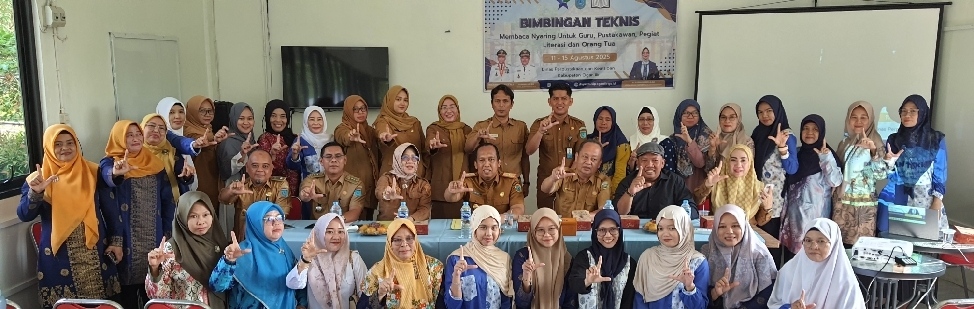 Puluhan  Peserta Ikuti Bimtek Membaca Nyaring, Digelar  Perpustakaan dan Kearsipan Ogan Ilir