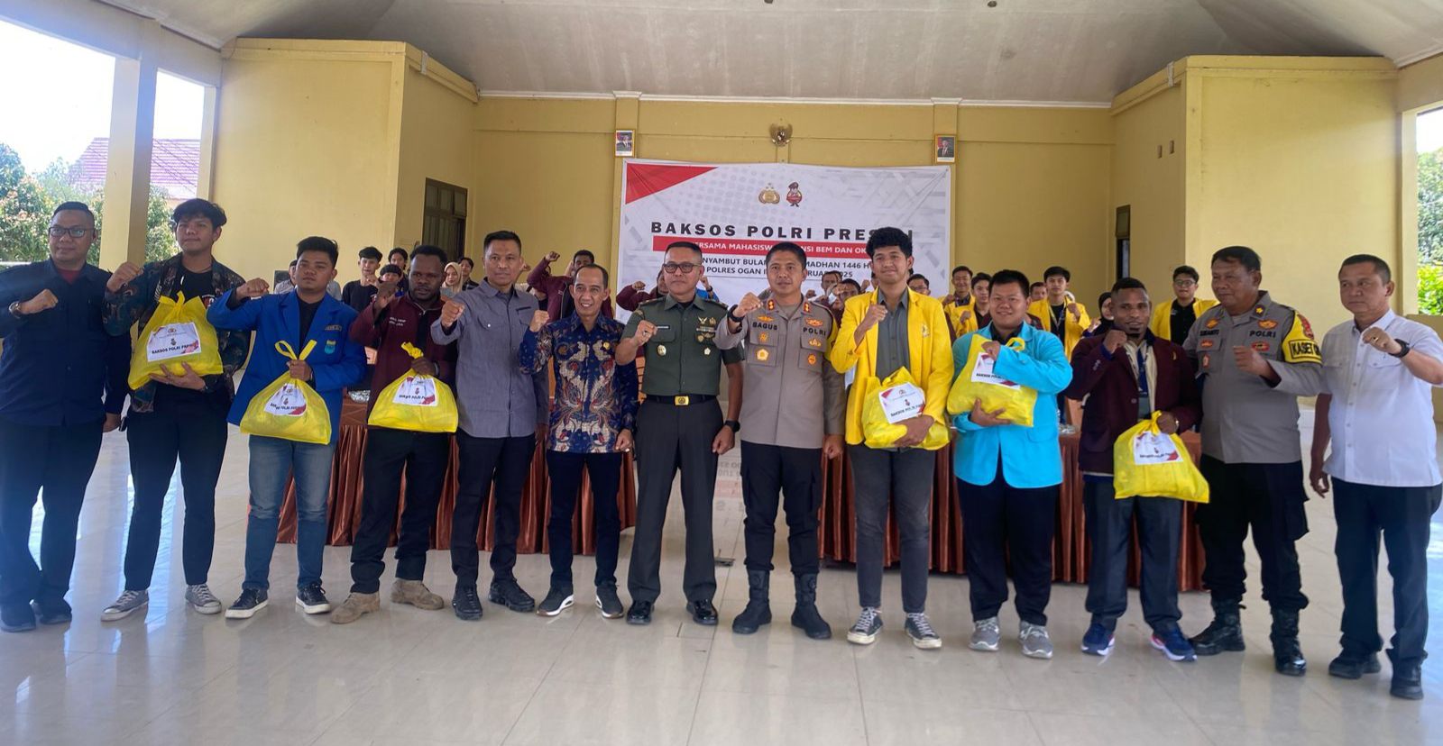 Polres Ogan Ilir Gelar Baksos Bersama Mahasiswa, Menjelang Ramadhan 