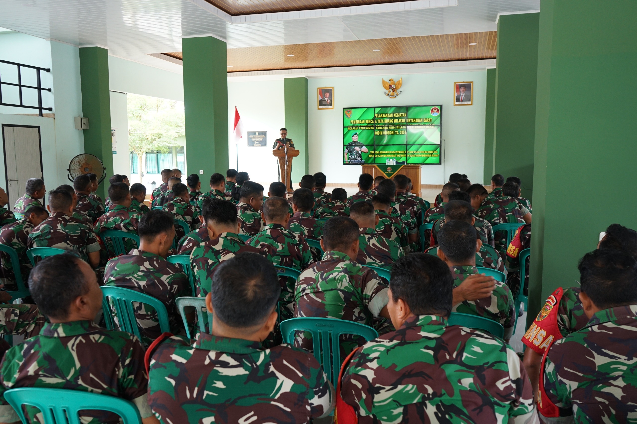 Kodim 0402 OKI Gelar Pembinaan, Prajurit Harus Pahami Wilayah Binaan