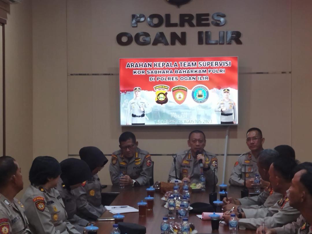 Polres Ogan Ilir Kedatangan Team Supervisi Kor Sabhara Baharkam Polri