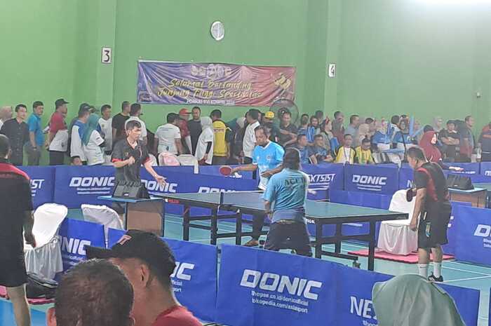 Pornas Korpri XVI Jateng 2023, Tim Tenis Meja Sumsel Terhenti di 16 Besar