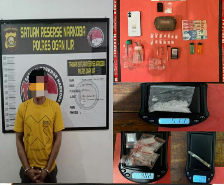 Polres Ogan Ilir Ungkap Kasus Narkotika dalam TO Operasi Pekat Musi 2026