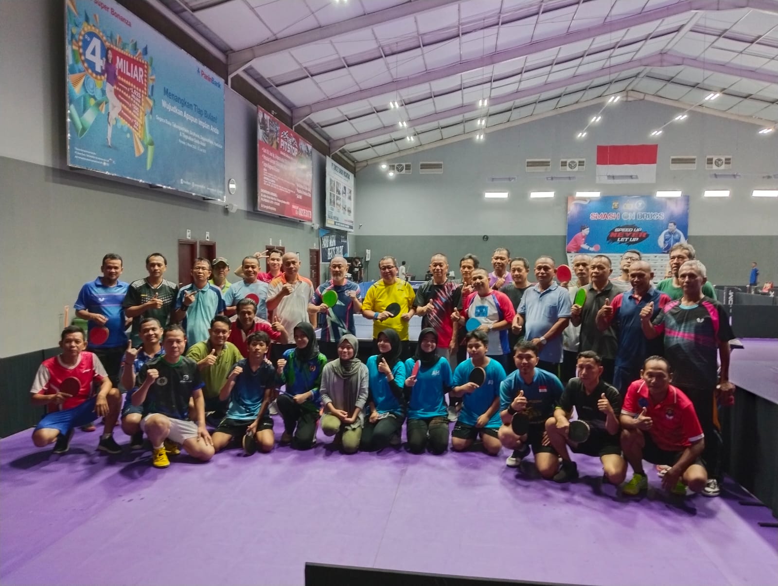 Petenis Meja HPC Latihan Bersama ke Pitstop Table Tennis Center