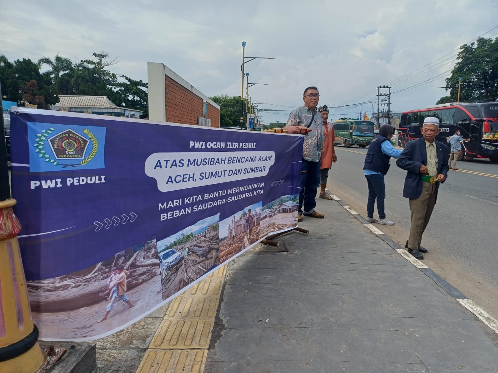 PWI Ogan  Ilir Peduli, Galang Dana Bencana Aceh, Sumbar dan Sumut