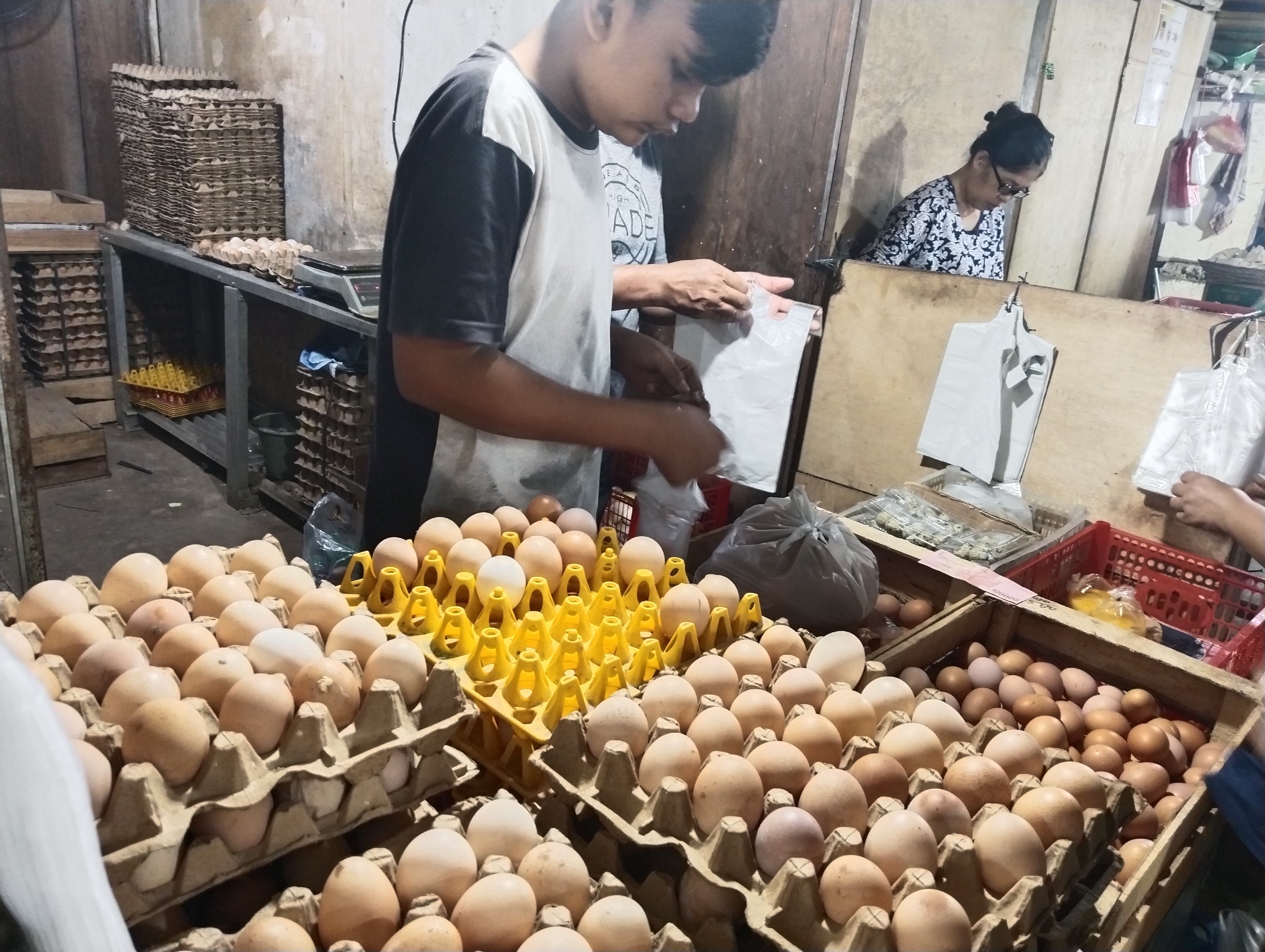 Telur di Palembang Berangsur Turun, ini Harganya