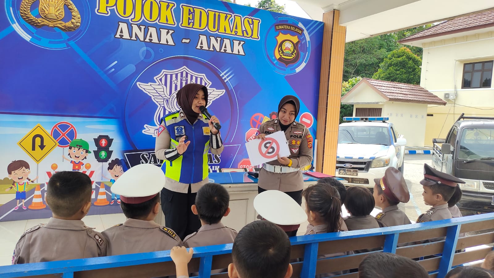 50 Murid TK Permata Indah Sambangi Satlantas Polres Prabumulih, Ada Apa?