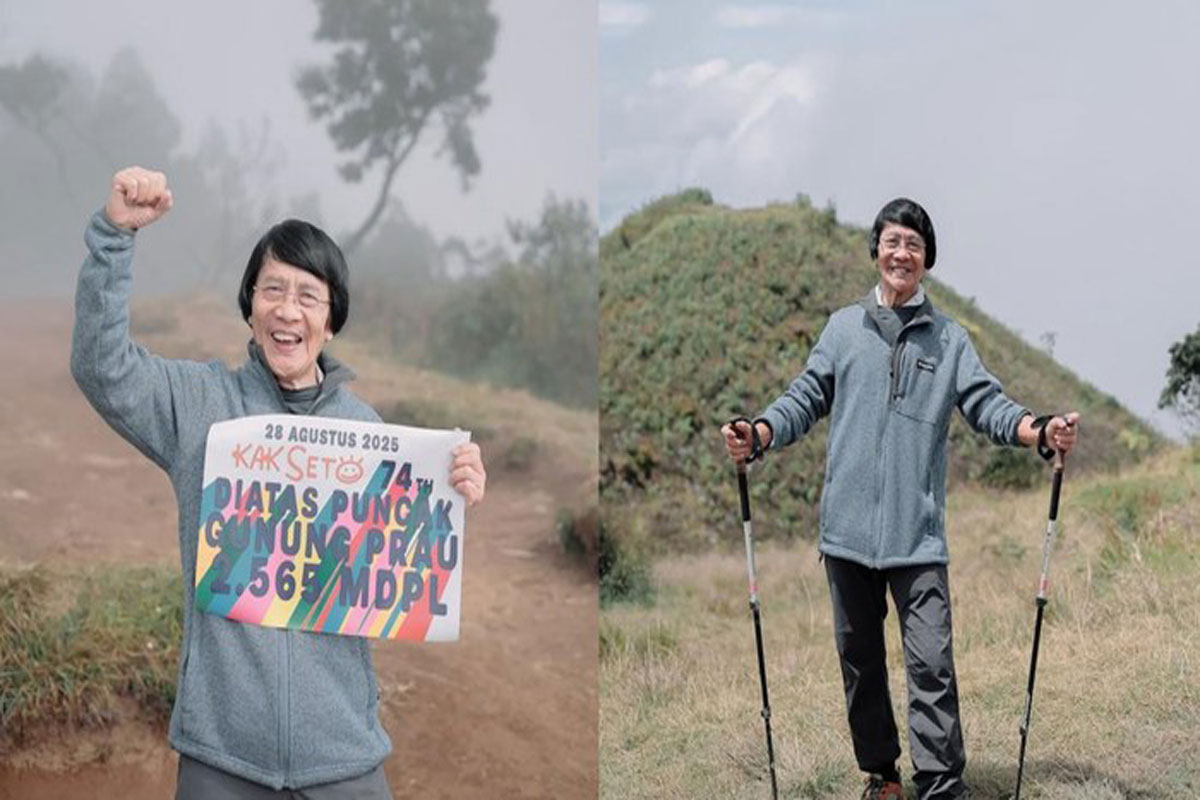 Usia Kepala Tujuh, Kak Seto Taklukkan Gunung Prau