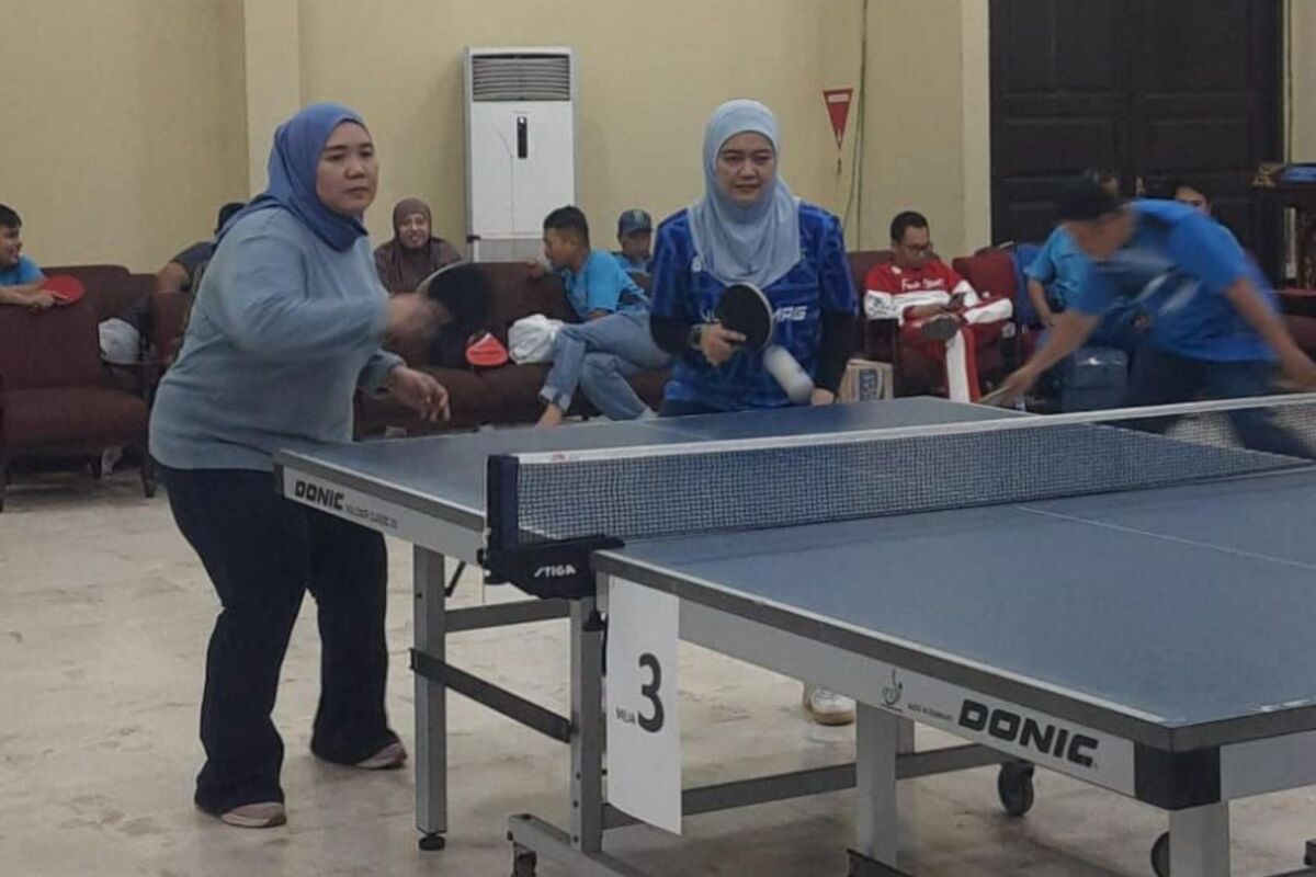 HUT ke-65, PT Pusri Gelar Turnamen Tenis Meja