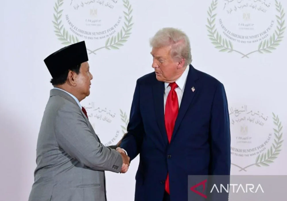 Trump Puji Prabowo di KTT Gaza, Sebut Sosok Luar Biasa