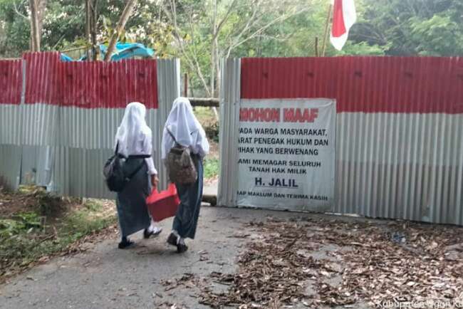 Buka Dikit, Cukup untuk Siswa dan Guru SMKN 3 Kayuagung Masuk Sekolah, Tidak Manjat Pagar Lagi 