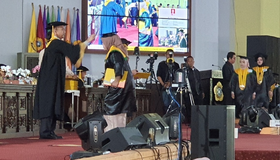Wisuda Ke-181 Unsri  Luluskan 686 Sarjana,  Dihadiri  Ketua MPR RI Ahmad Muzani