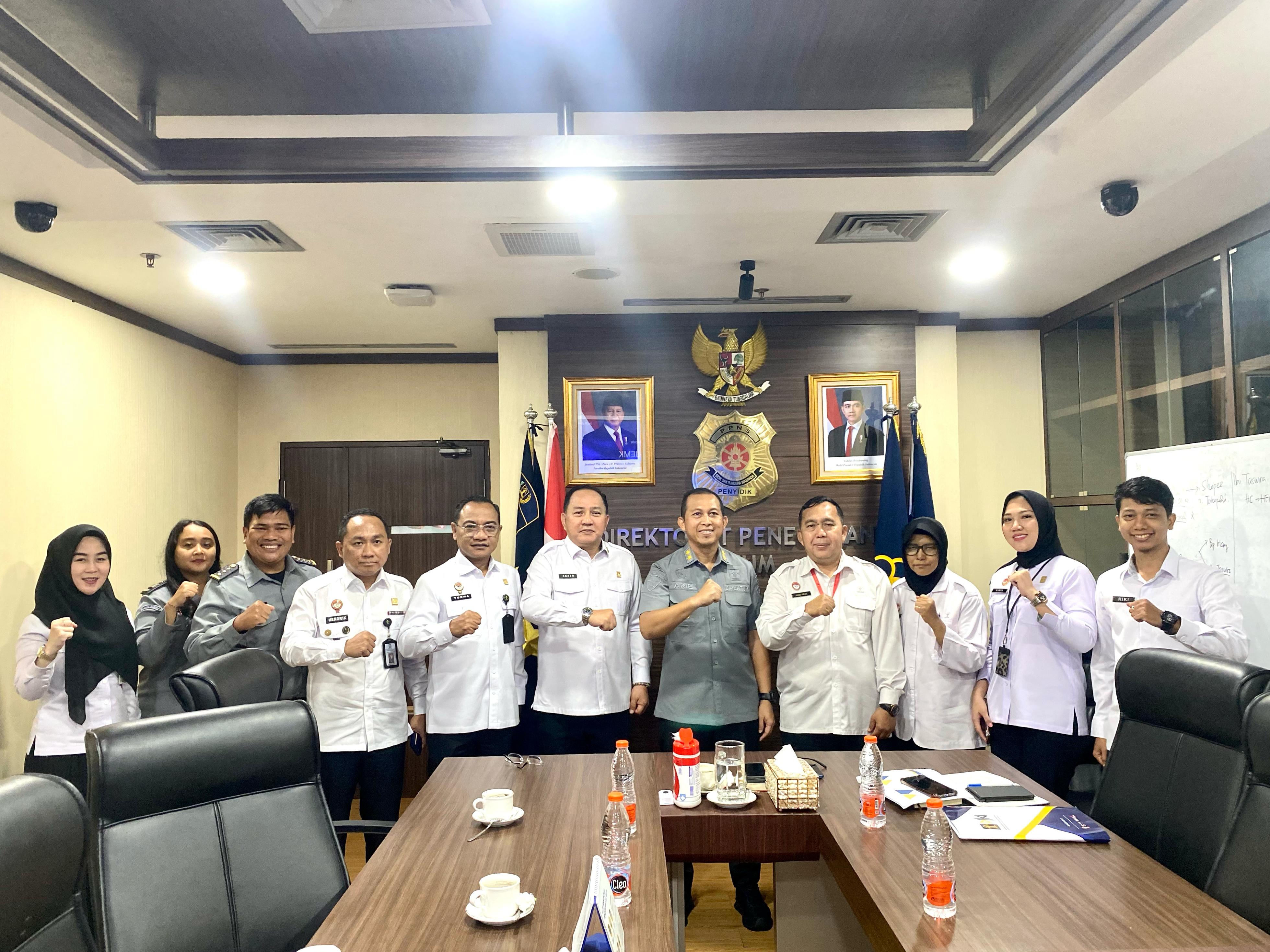 Kakanwil Kemenkum Sumsel Sampaikan Laporan Sertifikasi Mall ke Ditjen DJKI 