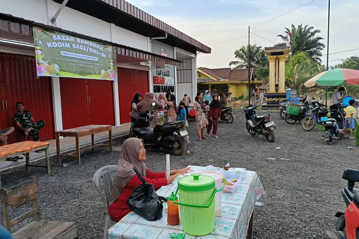 Bazar Ramadan Kodim 0402 OKI Hadir di Teluk Gelam