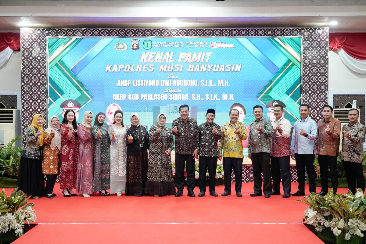 Pemkab Gelar Malam Kenal Pamit Kapolres Muba, ini Harapan Bupati Toha 